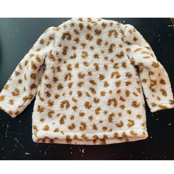 Carters Baby Girl Sherpa Fleece Pullover Sweater, Size 18 Months, White Brown - Picture 5 of 5